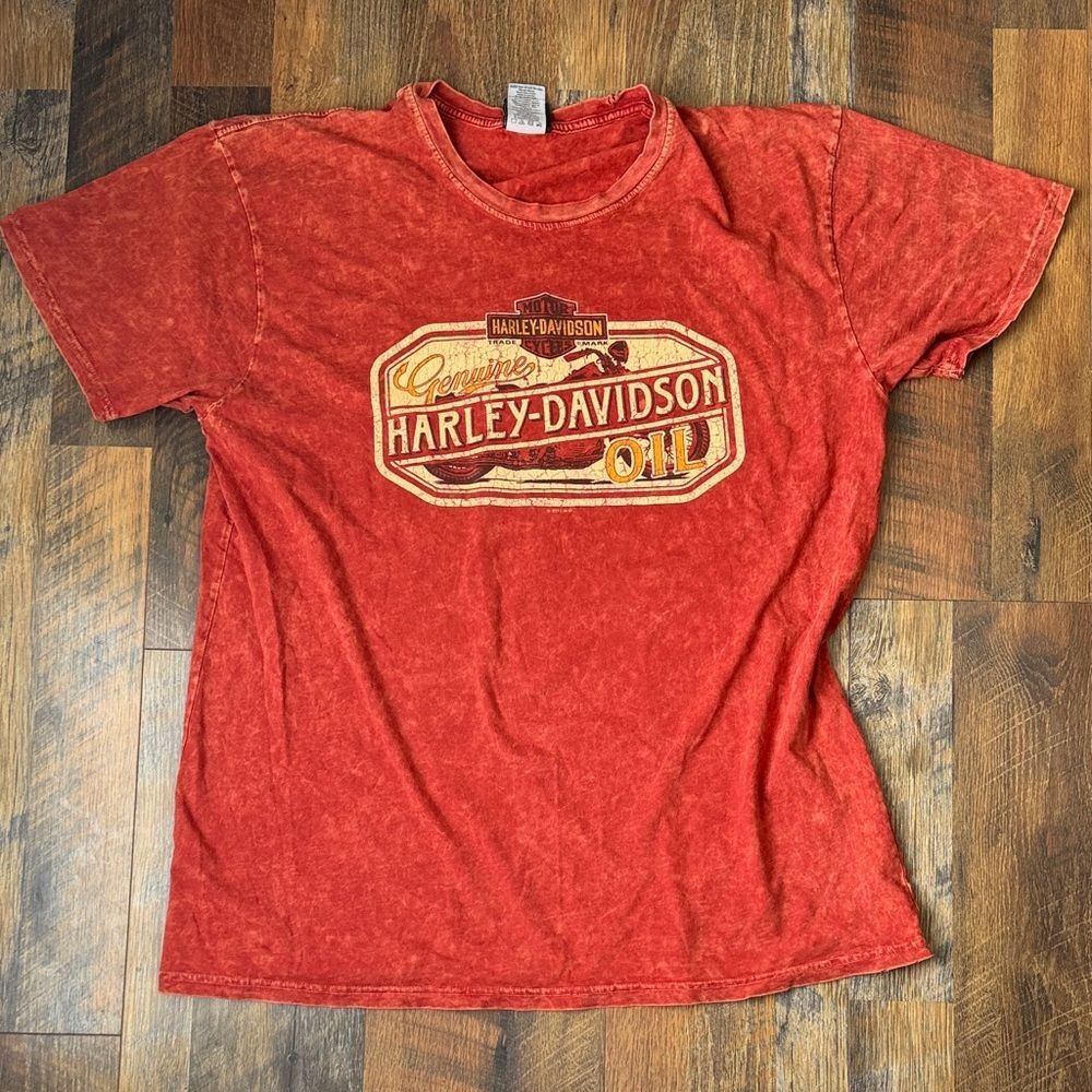 Harley-davidson Men's Red T-shirt